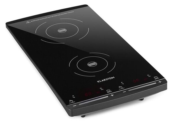 Klarstein Varicook Slim, Indukcijska kuhalna plošča, 2 kuhalni plošči, 2900W, 60-240 °C, črna barva