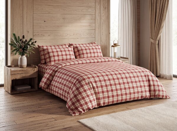 Flanelasti posteljnina TARTAN HEART barvno Dimenzije posteljnine: 70 x 90 cm | 140 x 200 cm