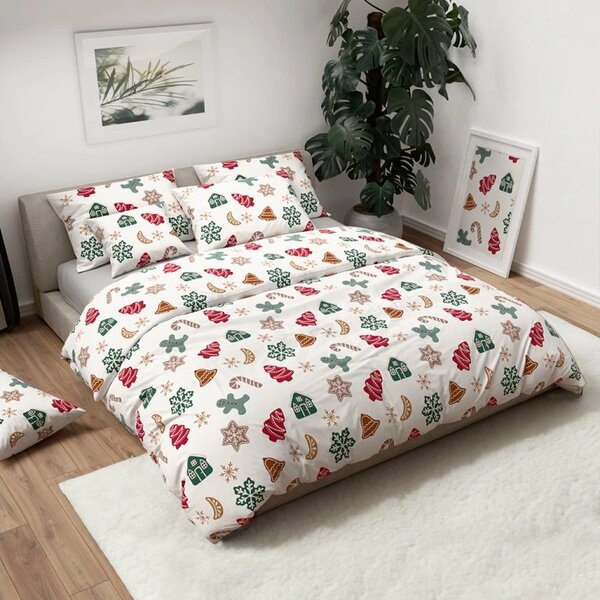 Flanelasta posteljnina HOLLY bela Dimenzije posteljnine: 70 x 90 cm | 140 x 200 cm