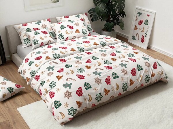 Flanelasta posteljnina HOLLY bela Dimenzije posteljnine: 70 x 90 cm | 140 x 200 cm