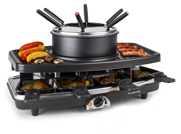 Klarstein Entrecote,1100 W, 8 Oseb, Raclette Žar, Fondu