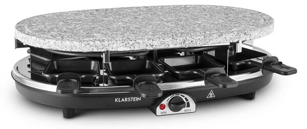 Klarstein Steaklette, 1500 W, raclette roštilj z granitno ploščo, za 8 oseb