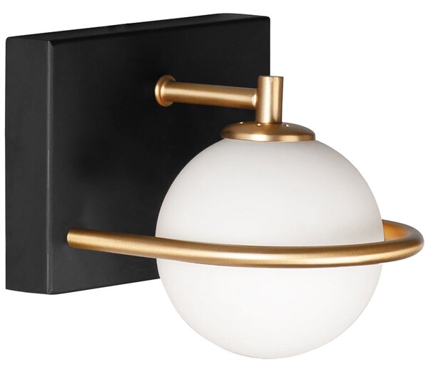 LAMPA ŚCIENNA KINKIET APP1300-1W Black Gold