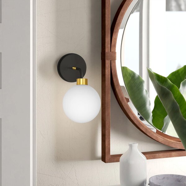 LAMPA ŚCIENNA KINKIET APP1301-1W Black Gold