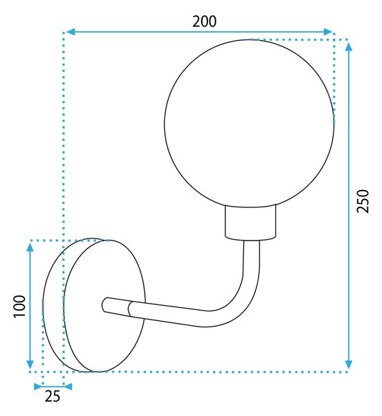 LAMPA ŚCIENNA KINKIET APP1301-1W Black Gold