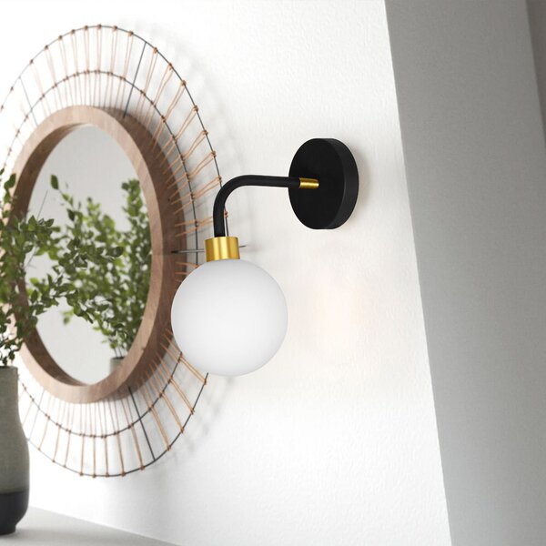 LAMPA ŚCIENNA KINKIET APP1301-1W Black Gold