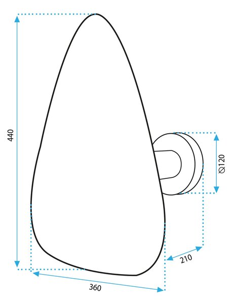 Stenska svetilka APP1423-1W