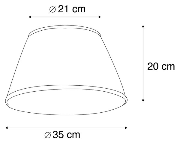 Senčnik Plisse bel 35/20 cm