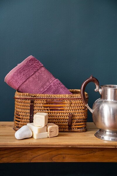 Brisača Bamboo Jacquard Marsilya Dusty Rose 50x90