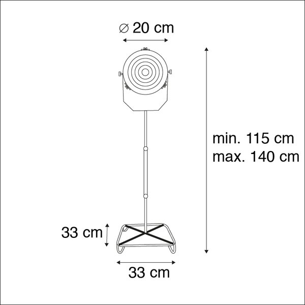 Industrijska talna svetilka bron 140 cm - Broca