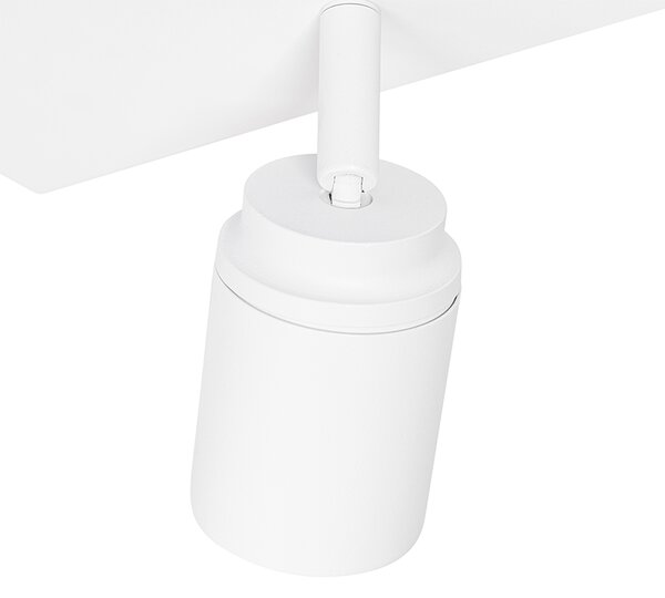 Pametna kopalniška reflektorska svetilka bela kvadratna 3-luč IP44 vklj. 3 Wifi GU10 50mm - Ducha