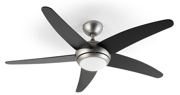 Klarstein Bolero, 2 v 1 stropni ventilator, 134 cm, lučka, 55 W, daljinski upravljalnik, črn