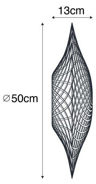 Orientalski senčnik ratan 50 cm - Rina