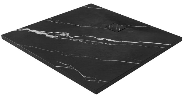 Tuš pladenj Magnum CARRARA BLACK 90x90