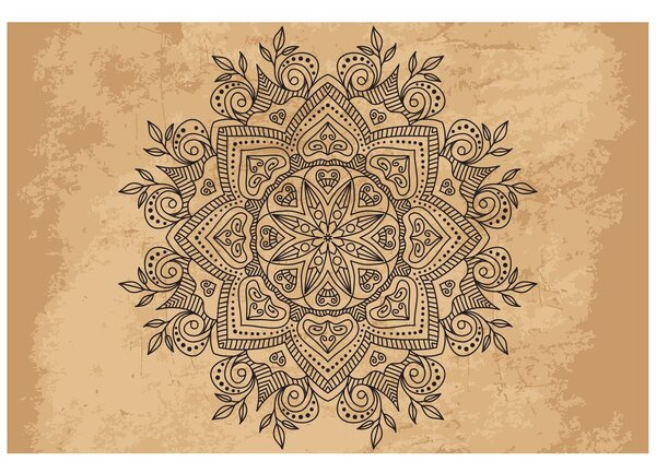 Tapeta Mandala s starodavnim pridihom