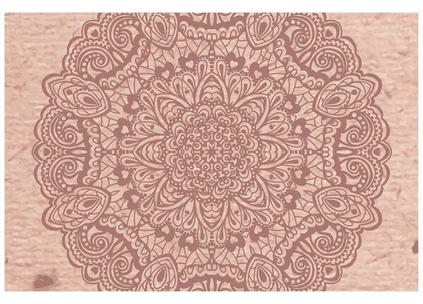 Tapeta rožasta Mandala