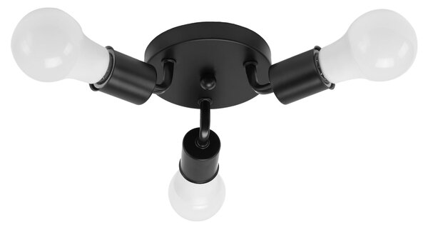 Stropna svetilka - Triple Plafond - Kovina APP701-3C Black