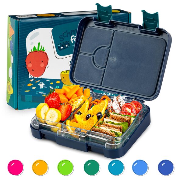 Klarstein junior Lunchbox, 6 predelkov, 21,3 x 15 x 4,5 cm (Š x V x G), brez BPA