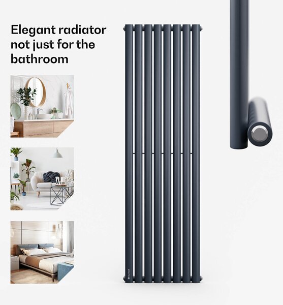 Blumfeldt Tallheo, 47 x 160, radiator, cevasti radiator, 728 W, topla voda, 1/2