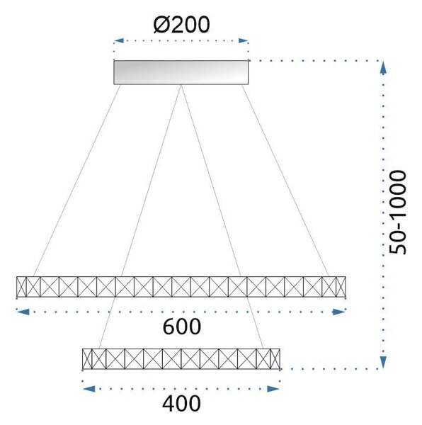 Svetilka Vegas 40/60 + daljinski upravljalnik APP659