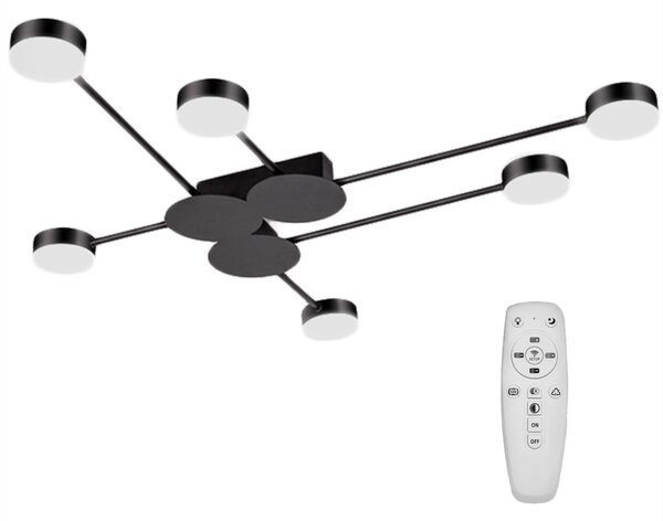 6 ARM LED SUFFIT LIGHT APP521-6C Črna