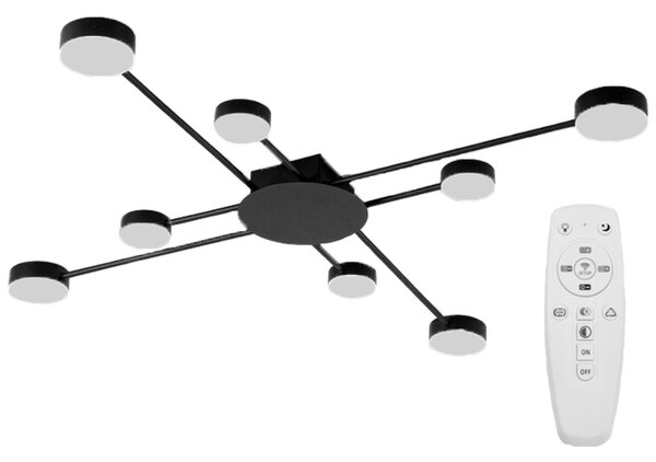 MODERN 8-AXIS LED SUFFIT LIGHT APP523-8C Črna