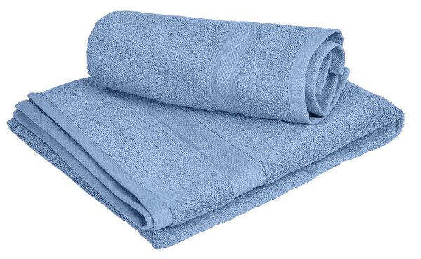 1x kopalna brisača CLARYSSE ELEGANCE 70x140 cm + 1x ročna brisača CLARYSSE 60x110 cm 100% bombaž, modra