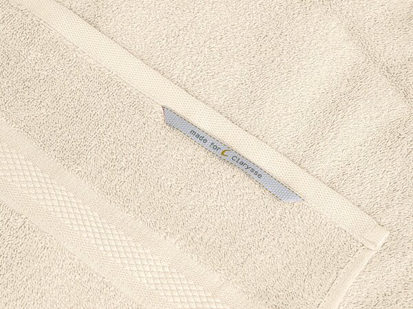 Brisača CLARYSSE ELEGANCE 60x110 cm kremna, 100% bombaž
