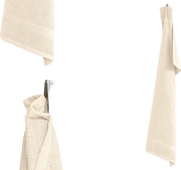 Brisača CLARYSSE ELEGANCE 60x110 cm kremna, 100% bombaž