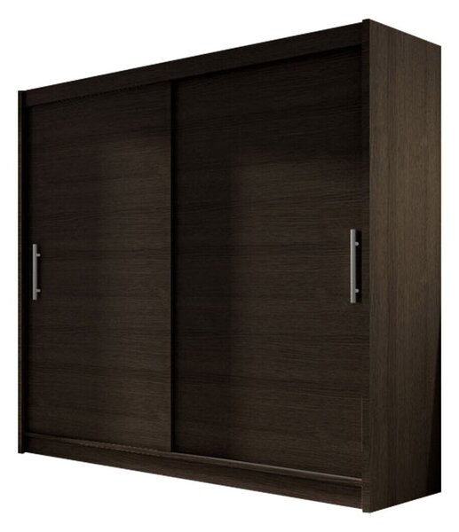 Garderobna omara Atlanta 100, Temen hrast, 215x180x58cm, Vrata omare: Drsna