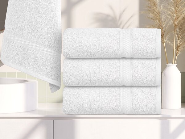Brisača CLARYSSE ELEGANCE 60x110 cm bela, 100% bombaž
