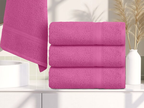 Brisača CLARYSSE ELEGANCE 60x110 cm roza, 100% bombaž