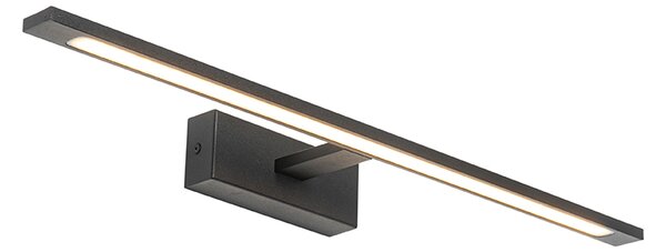 Moderna stenska svetilka črna 62 cm z LED IP44 - Jerre