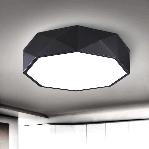 Plafond Diamond APP862-C 40 cm črn