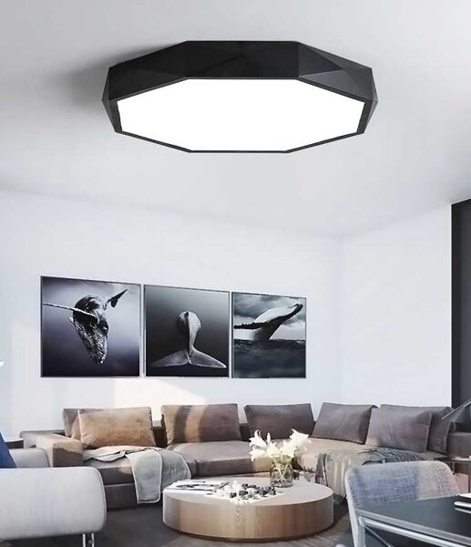 Plafond Diamond APP862-C 40 cm črn