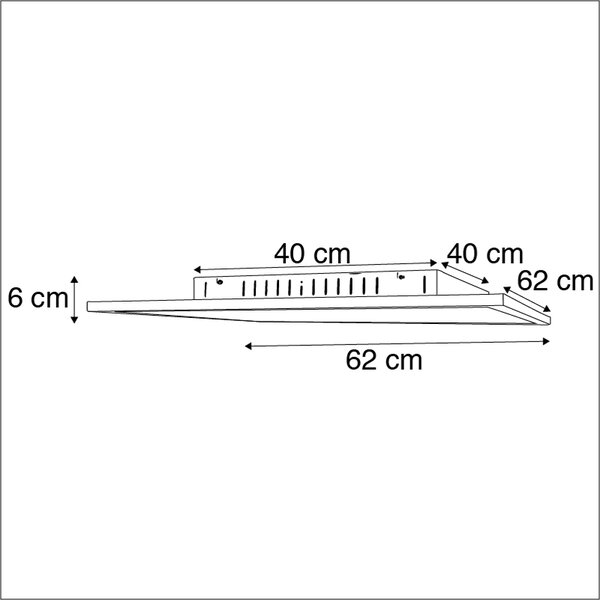 LED panel bela 62 cm vključno z LED z daljinskim upravljalnikom - Orch