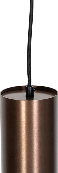 Smart Pendant Lamp Dark Bronze Incl. Wifi GU10 50mm - Tubo