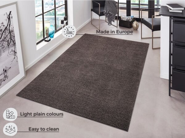 Antracitno siva preproga Hanse Home Pure, 140 x 200 cm