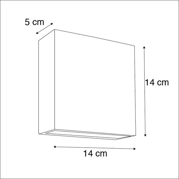 Zunanja stenska svetilka temno siva IP54 z LED - Otan Outdoor 6