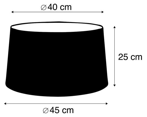 Laneni senčnik črn 45/25