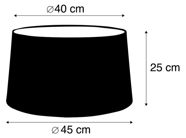 Laneni senčnik temno siv 45 cm