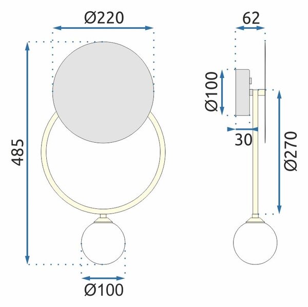 STENSKA SVETILKA SCONCE APP923-1W