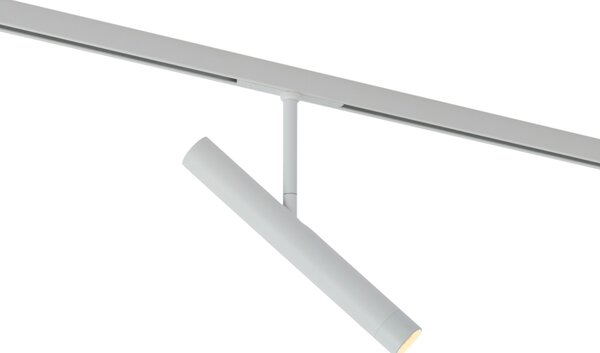 Sodobni beli reflektor za 1-fazni sistem tirnic - Slimline Avery