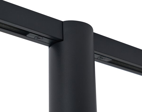 Sodobni reflektor črn za sistem tirnic 1-fazni GU10 35mm - Slimline Nubee Honey