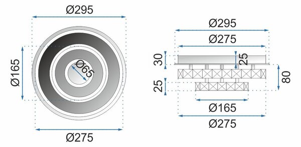 LED stropna plafonska svetilka APP412-C