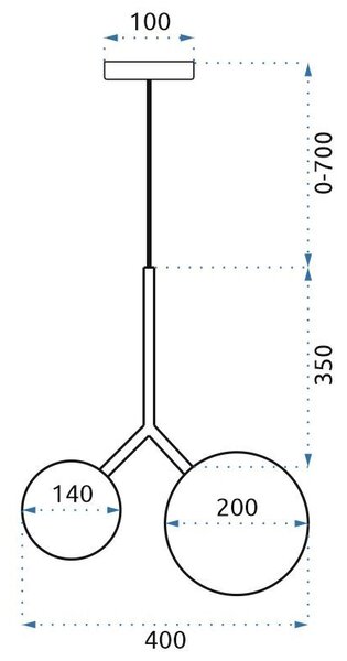 Obesna svetilka APP1013-2CP