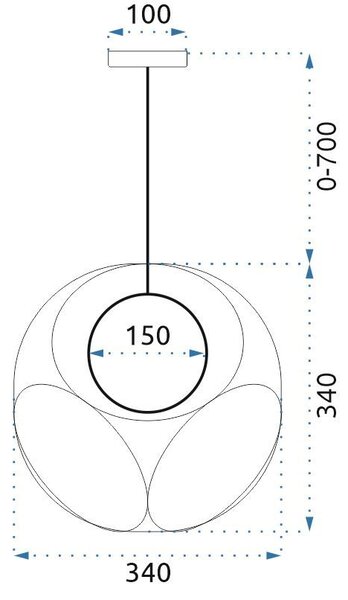 Obesna svetilka APP1019-1CP