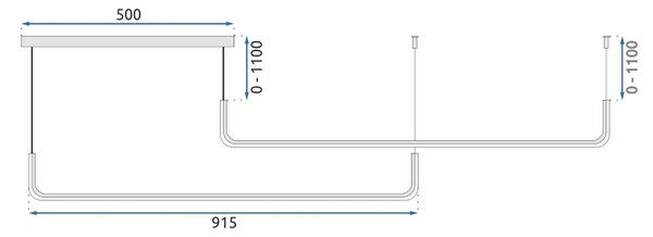 Led obesek stropna svetilka APP980-1CP