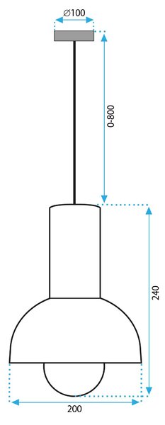 Stropna viseča svetilka APP1083-1CP