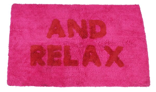 Rožnata kopalniška preproga 50x80 cm And Relax – Rex London